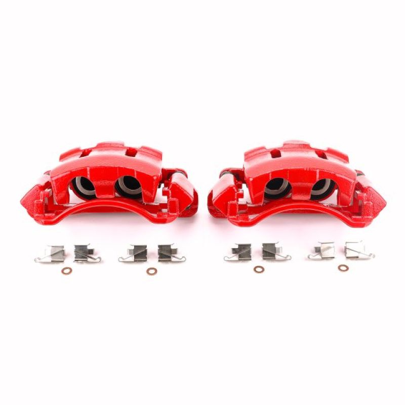 Power Stop 00-05 Ford Excursion Front Red Calipers w/Brackets - Pair PowerStop Brake Calipers - Perf  AXOPROS