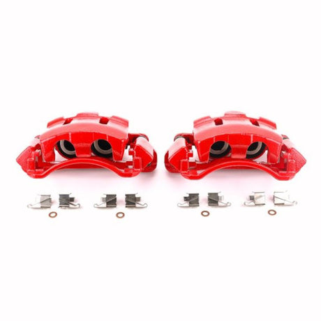 Power Stop 00-05 Ford Excursion Front Red Calipers w/Brackets - Pair PowerStop Brake Calipers - Perf  AXOPROS