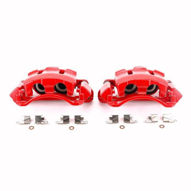Power Stop 00-05 Ford Excursion Front Red Calipers w/Brackets - Pair PowerStop Brake Calipers - Perf  AXOPROS