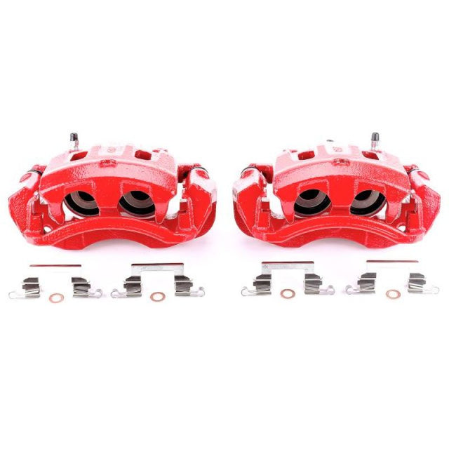 Power Stop 00-05 Ford Excursion Rear Red Calipers w/Brackets - Pair PowerStop Brake Calipers - Perf  AXOPROS