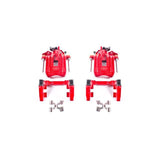 Power Stop 00-06 Audi TT Quattro (w/Non Vented Rotors Only) Rear Red Calipers w/Brackets - Pair PowerStop Brake Calipers - Perf  AXOPROS