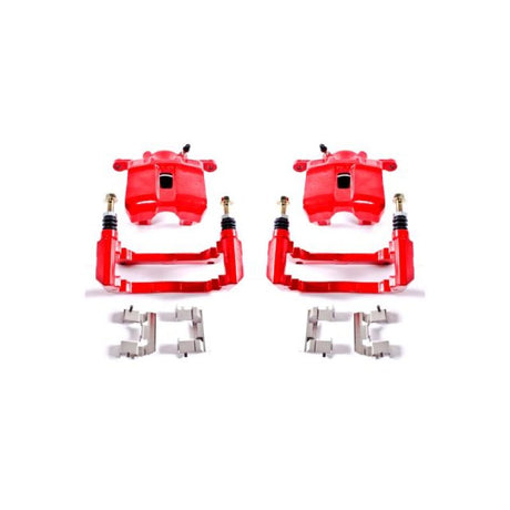 Power Stop 01-03 Acura CL Front Red Calipers w/Brackets - Pair PowerStop Brake Calipers - Perf  AXOPROS