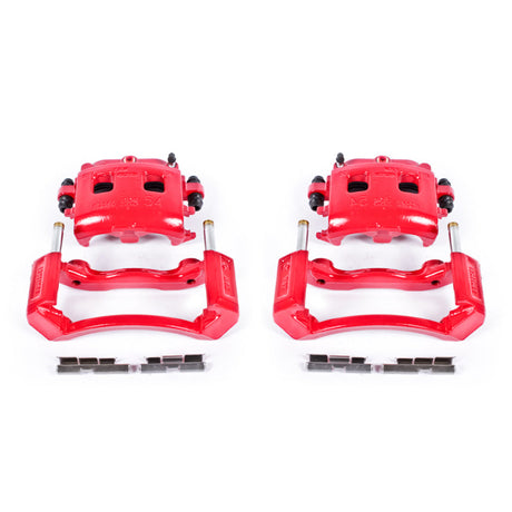 Power Stop 02-05 Dodge Ram 1500 Front Red Calipers w/Brackets - Pair PowerStop Brake Calipers - Perf  AXOPROS