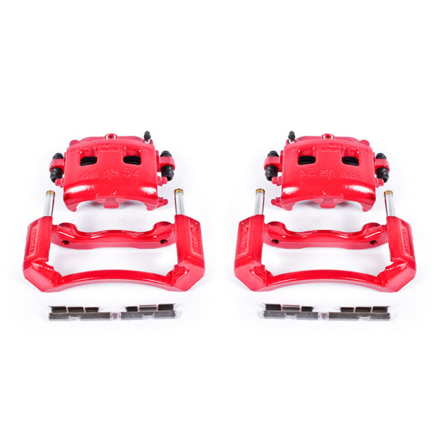 Power Stop 02-05 Dodge Ram 1500 Front Red Calipers w/Brackets - Pair PowerStop Brake Calipers - Perf  AXOPROS