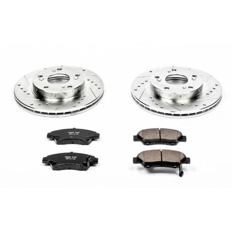Power Stop 02-06 Acura RSX Front Z23 Evolution Sport Brake Kit PowerStop Brake Kits - Performance D&S  AXOPROS