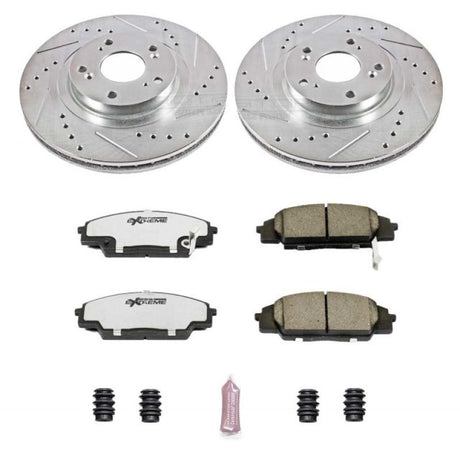 Power Stop 02-06 Acura RSX Front Z26 Street Warrior Brake Kit PowerStop Brake Kits - Performance D&S  AXOPROS