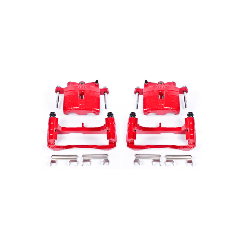 Power Stop 02-06 Cadillac Escalade Front or Rear Red Calipers w/Brackets - Pair PowerStop Brake Calipers - Perf  AXOPROS