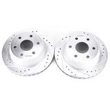 Power Stop 02-06 Cadillac Escalade Rear Evolution Drilled & Slotted Rotors - Pair PowerStop Brake Rotors - Slot & Drilled  AXOPROS