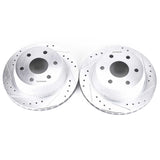 Power Stop 02-06 Cadillac Escalade Rear Evolution Drilled & Slotted Rotors - Pair PowerStop Brake Rotors - Slot & Drilled  AXOPROS