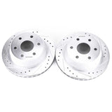 Power Stop 02-06 Cadillac Escalade Rear Evolution Drilled & Slotted Rotors - Pair PowerStop Brake Rotors - Slot & Drilled  AXOPROS