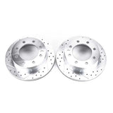 Power Stop 02-06 Chevrolet Avalanche 2500 Rear Evolution Drilled & Slotted Rotors - Pair PowerStop Brake Rotors - Slot & Drilled  AXOPROS