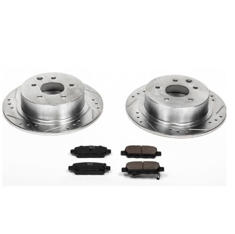 Power Stop 02-06 Nissan Altima Rear Z23 Evolution Sport Brake Kit PowerStop Brake Kits - Performance D&S  AXOPROS