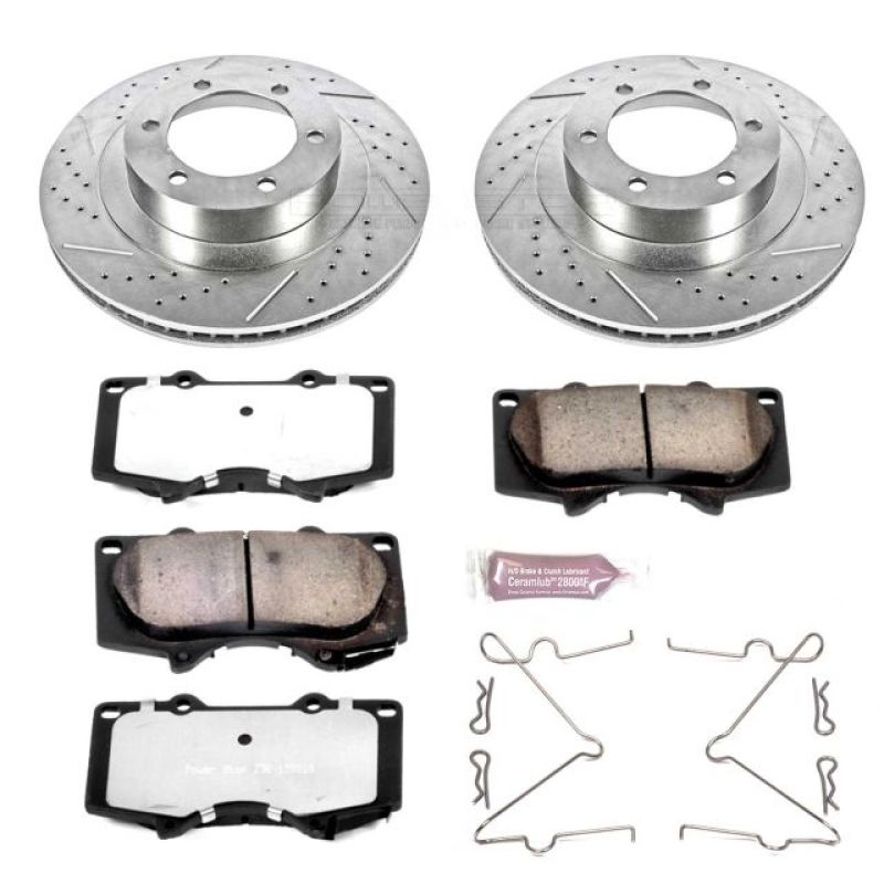 Power Stop 03-09 Lexus GX470 Front Z36 Truck & Tow Brake Kit PowerStop Brake Kits - Performance D&S  AXOPROS