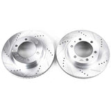 Power Stop 03-09 Toyota 4Runner Front Evolution Drilled & Slotted Rotors - Pair PowerStop Brake Rotors - Slot & Drilled  AXOPROS