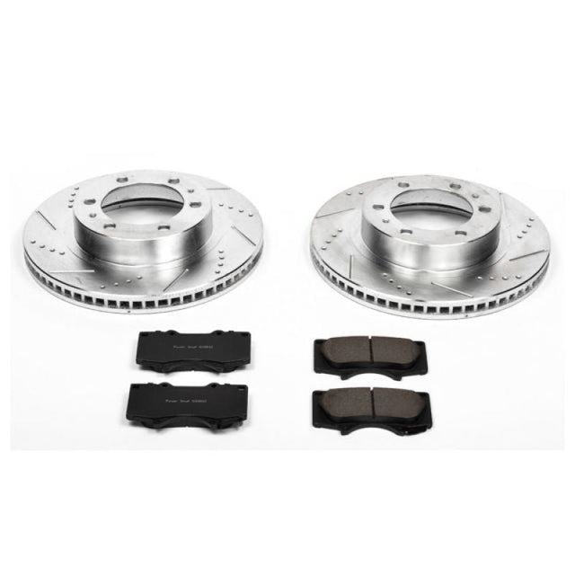 Power Stop 03-09 Toyota 4Runner Front Z23 Evolution Sport Brake Kit PowerStop Brake Kits - Performance D&S  AXOPROS