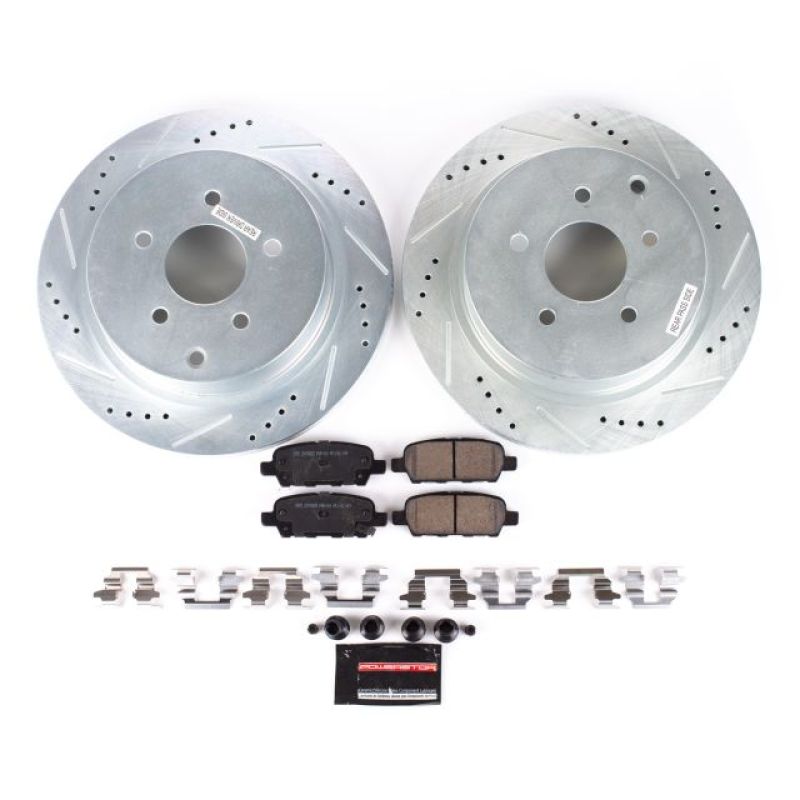 Power Stop 03-12 Infiniti FX35 Rear Z23 Evolution Sport Brake Kit PowerStop Brake Kits - Performance D&S  AXOPROS