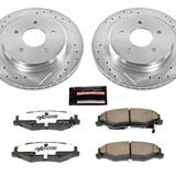 Power Stop 04-09 Cadillac XLR Rear Z26 Street Warrior Brake Kit PowerStop Brake Kits - Performance D&S  AXOPROS