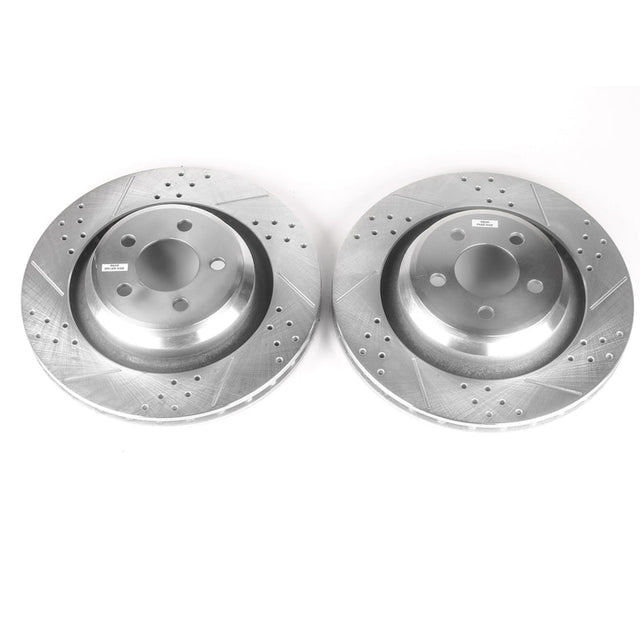Power Stop 05-10 Chrysler 300 Rear Evolution Drilled & Slotted Rotors - Pair PowerStop Brake Rotors - Slot & Drilled  AXOPROS