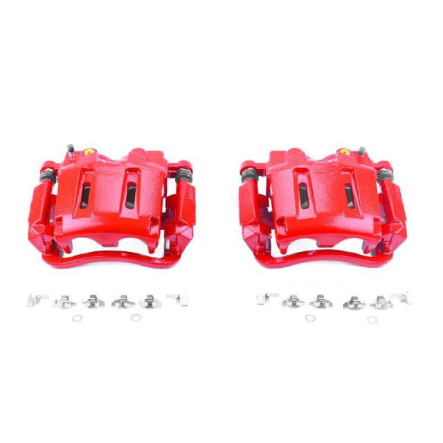 Power Stop 05-12 Ford F-250 Super Duty Front Red Calipers w/Brackets - Pair PowerStop Brake Calipers - Perf  AXOPROS
