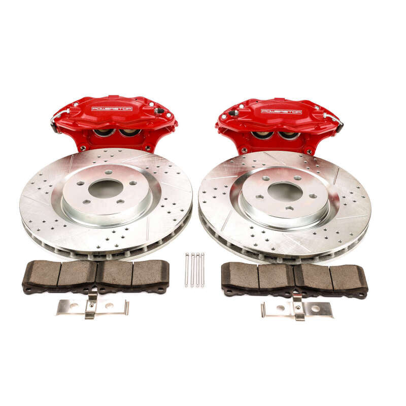 Power Stop 05-14 Ford Mustang Front Big Brake Conversion Kit PowerStop Big Brake Kits  AXOPROS