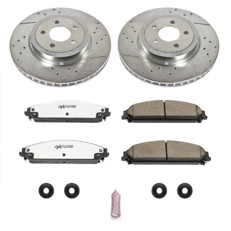 Power Stop 05-19 Chrysler 300 Front Z26 Street Warrior Brake Kit PowerStop Brake Kits - Performance D&S  AXOPROS
