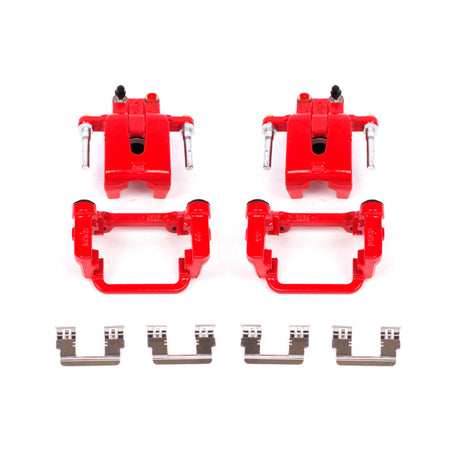 Power Stop 05-19 Chrysler 300 Rear Red Calipers w/Brackets - Pair PowerStop Brake Calipers - Perf  AXOPROS