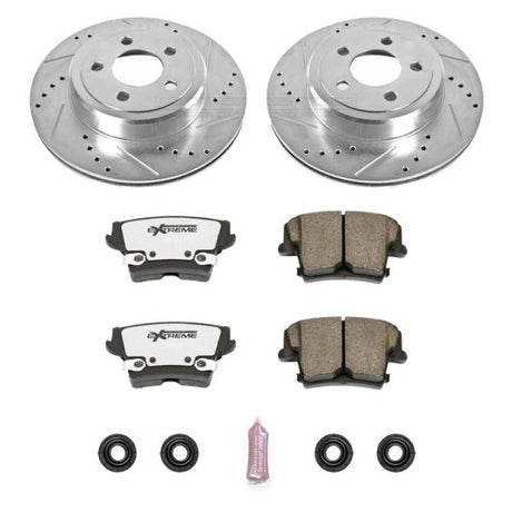 Power Stop 05-19 Chrysler 300 Rear Z26 Street Warrior Brake Kit PowerStop Brake Kits - Performance D&S  AXOPROS