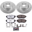 Power Stop 06-07 Subaru B9 Tribeca Front Z26 Street Warrior Brake Kit PowerStop Brake Kits - Performance D&S  AXOPROS