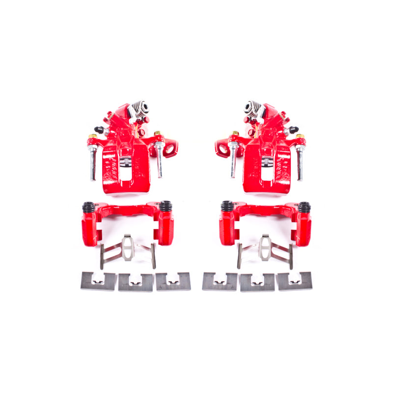 Power Stop 06-11 Acura CSX Rear Red Calipers w/Brackets - Pair PowerStop Brake Calipers - Perf  AXOPROS