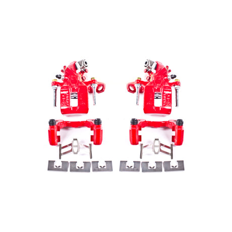 Power Stop 06-11 Acura CSX Rear Red Calipers w/Brackets - Pair PowerStop Brake Calipers - Perf  AXOPROS
