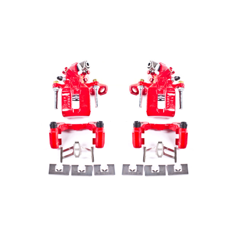 Power Stop 06-11 Acura CSX Rear Red Calipers w/Brackets - Pair PowerStop Brake Calipers - Perf  AXOPROS