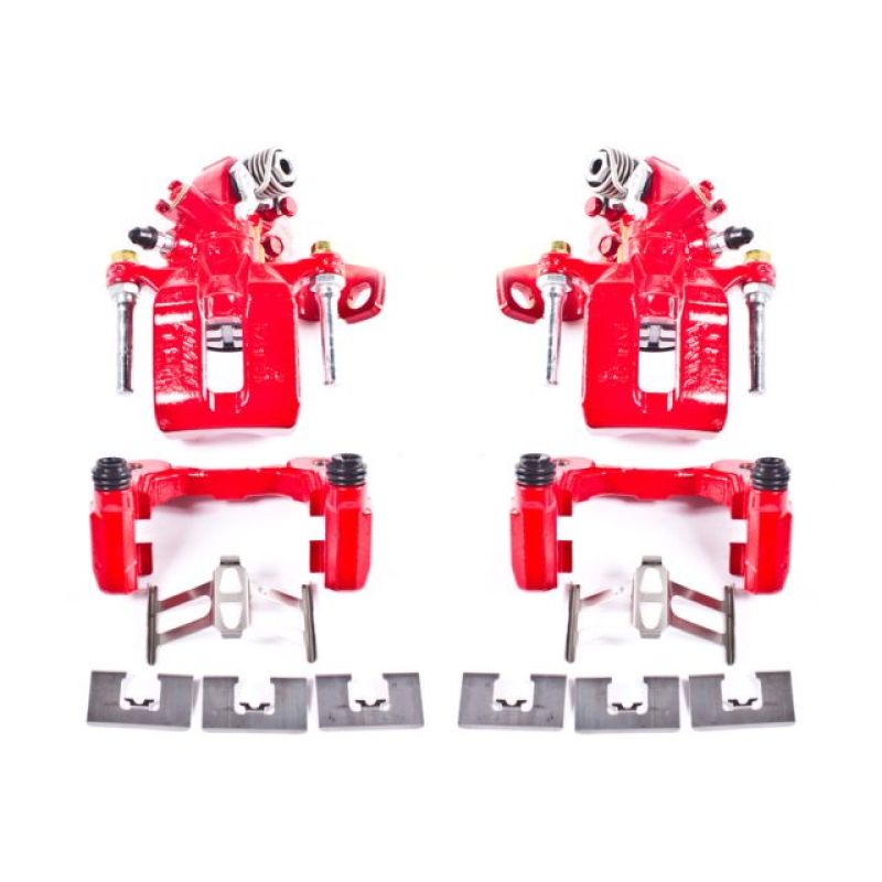 Power Stop 06-11 Acura CSX Rear Red Calipers w/Brackets - Pair PowerStop Brake Calipers - Perf  AXOPROS