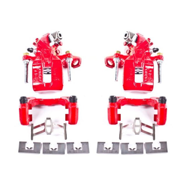 Power Stop 06-11 Acura CSX Rear Red Calipers w/Brackets - Pair PowerStop Brake Calipers - Perf  AXOPROS