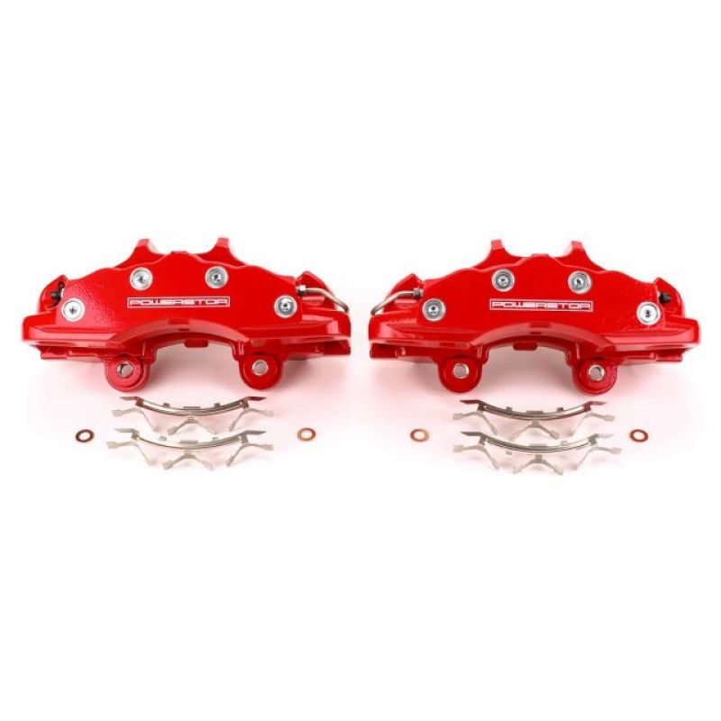 Power Stop 06-13 Chevrolet Corvette Front Red Calipers - Pair PowerStop Brake Calipers - Perf  AXOPROS