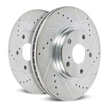 Power Stop 07-09 Chrysler Aspen Front Evolution Drilled & Slotted Rotors - Pair PowerStop Brake Rotors - Slot & Drilled  AXOPROS