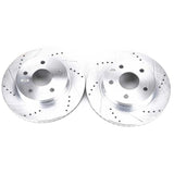 Power Stop 07-09 Chrysler Aspen Front Evolution Drilled & Slotted Rotors - Pair PowerStop Brake Rotors - Slot & Drilled  AXOPROS