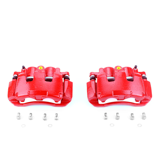 Power Stop 07-09 Chrysler Aspen Front Red Calipers w/Brackets - Pair PowerStop Brake Calipers - Perf  AXOPROS
