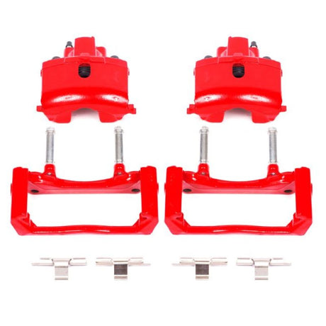 Power Stop 07-09 Chrysler Aspen Rear Red Calipers w/Brackets - Pair PowerStop Brake Calipers - Perf  AXOPROS