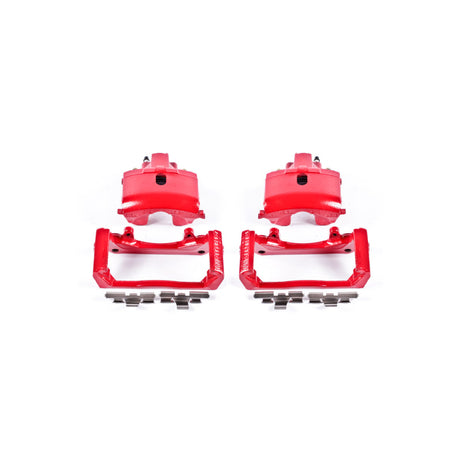 Power Stop 07-09 Chrysler Aspen Rear Red Calipers w/Brackets - Pair PowerStop Brake Calipers - Perf  AXOPROS