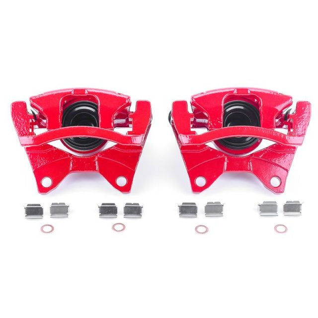 Power Stop 07-11 Dodge Nitro Rear Red Calipers w/Brackets - Pair PowerStop Brake Calipers - Perf  AXOPROS