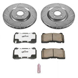 Power Stop 07-14 Ford Mustang Front Z26 Street Warrior Brake Kit PowerStop Brake Kits - Performance D&S  AXOPROS