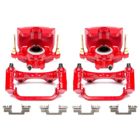 Power Stop 07-16 Cadillac Escalade Rear Red Calipers w/Brackets - Pair PowerStop Brake Calipers - Perf  AXOPROS