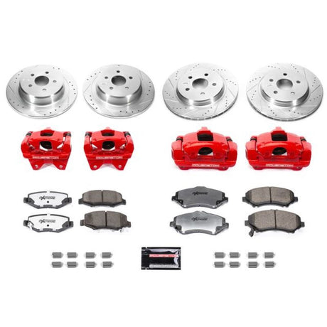 Power Stop 07-17 Jeep Wrangler Front & Rear Big Brake Conversion Kit PowerStop Big Brake Kits  AXOPROS