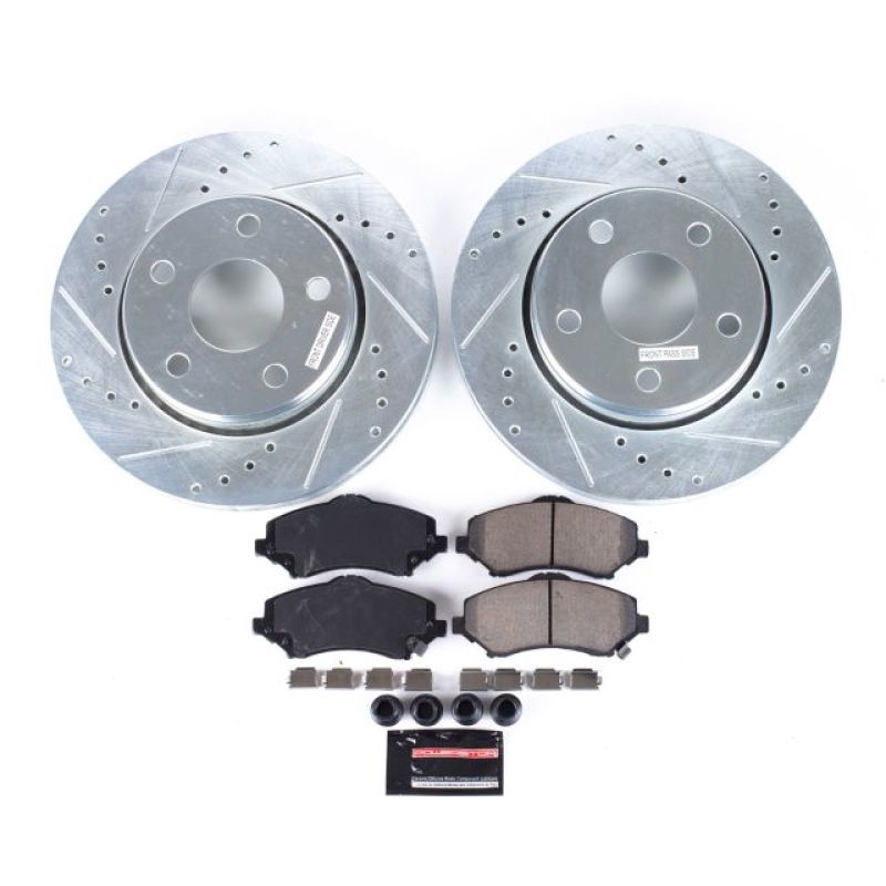 Power Stop 07-17 Jeep Wrangler Front Z23 Evolution Sport Brake Kit PowerStop Brake Kits - Performance D&S  AXOPROS