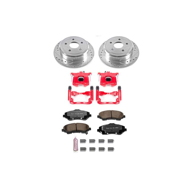 Power Stop 07-17 Jeep Wrangler Rear Z36 Truck & Tow Brake Kit w/Calipers PowerStop Brake Kits - Performance D&S  AXOPROS