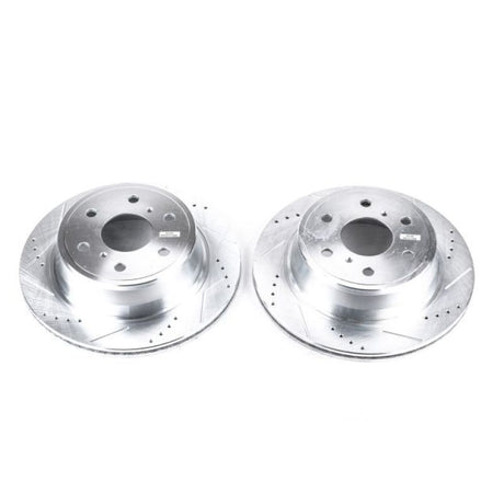 Power Stop 07-18 Chevrolet Silverado 1500 Rear Evolution Drilled & Slotted Rotors - Pair PowerStop Brake Rotors - Slot & Drilled  AXOPROS