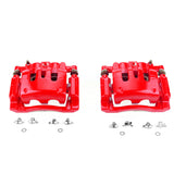 Power Stop 08-12 Ford F-250 Super Duty Rear Red Calipers w/Brackets - Pair PowerStop Brake Calipers - Perf  AXOPROS