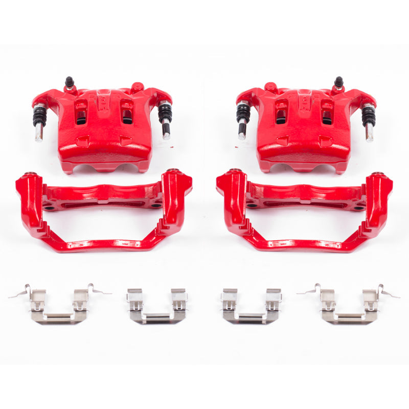 Power Stop 08-12 Infiniti EX35 Front Red Calipers w/Brackets - Pair PowerStop Brake Calipers - Perf  AXOPROS