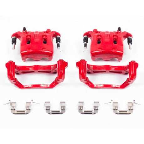 Power Stop 08-12 Infiniti EX35 Front Red Calipers w/Brackets - Pair PowerStop Brake Calipers - Perf  AXOPROS