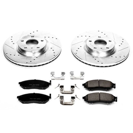 Power Stop 08-12 Infiniti EX35 Front Z23 Evolution Sport Brake Kit PowerStop Brake Kits - Performance D&S  AXOPROS